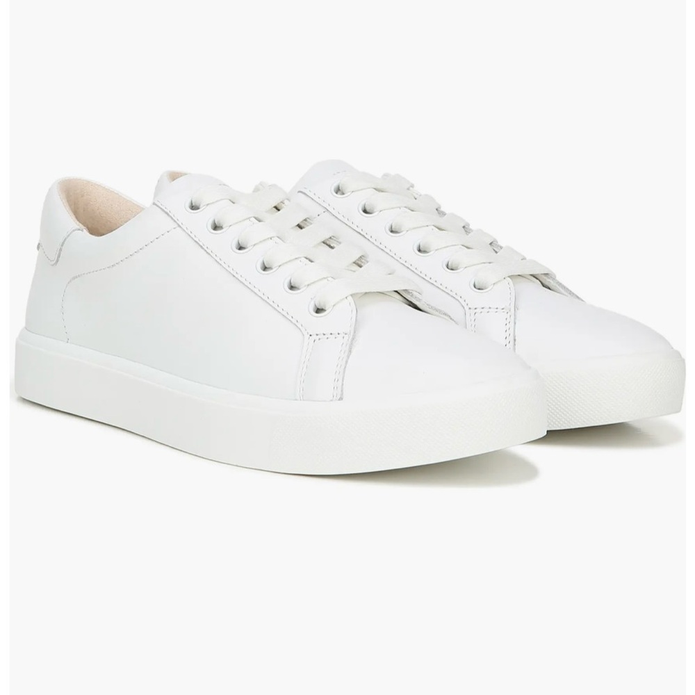 Sam Edelman Ethyl White Low-Top Sneakers Minimalist Design